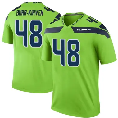 Men's Nike Seattle Seahawks Ben Burr-Kirven Color Rush Neon Jersey - Green Legend