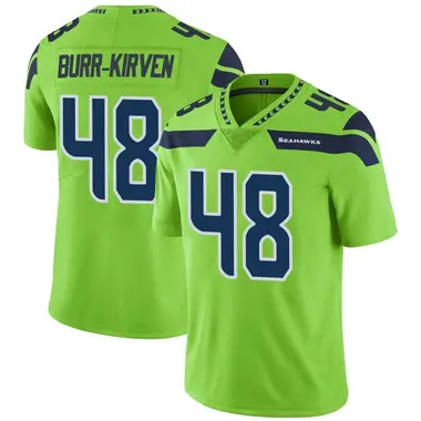 Men's Nike Seattle Seahawks Ben Burr-Kirven Color Rush Neon Jersey - Green Limited