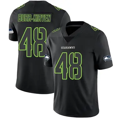 Men's Nike Seattle Seahawks Ben Burr-Kirven Jersey - Black Impact Limited