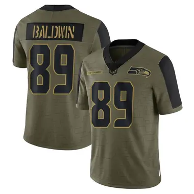 Men's Nike Seattle Seahawks Doug Baldwin 2021 Salute To Service Jersey - Olive Limited