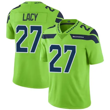 Men's Seattle Seahawks Eddie Lacy Color Rush Neon Jersey - Green Limited
