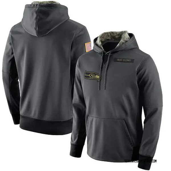 Men's Nike Seattle Seahawks Salute to Service Player Performance Hoodie
