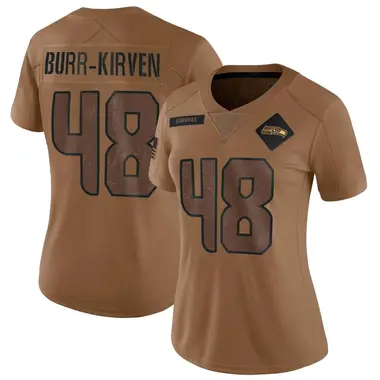 Women's Nike Seattle Seahawks Ben Burr-Kirven 2023 Salute To Service Jersey - Brown Limited