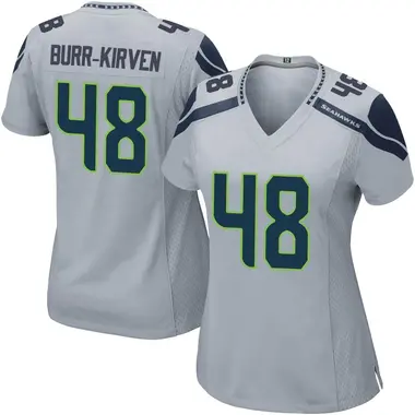 Women's Nike Seattle Seahawks Ben Burr-Kirven Alternate Jersey - Gray Game