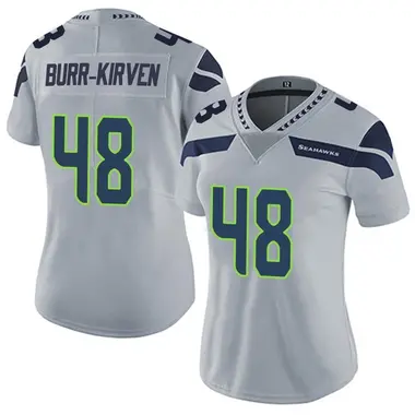 Women's Nike Seattle Seahawks Ben Burr-Kirven Alternate Vapor Untouchable Jersey - Gray Limited