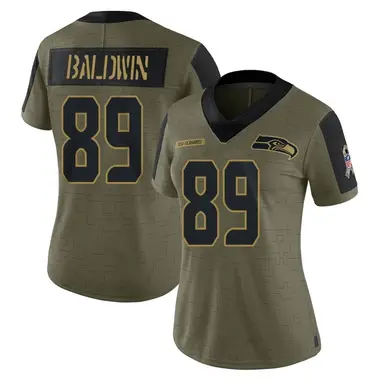 Women's Nike Seattle Seahawks Doug Baldwin 2021 Salute To Service Jersey - Olive Limited