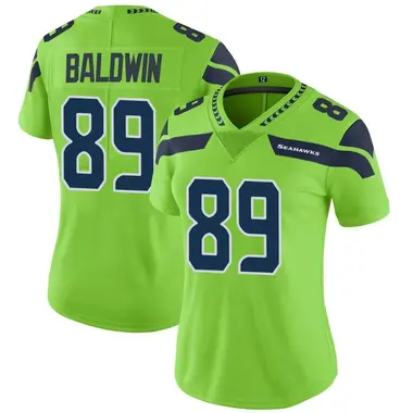 Women's Nike Seattle Seahawks Doug Baldwin Color Rush Neon Jersey - Green Limited